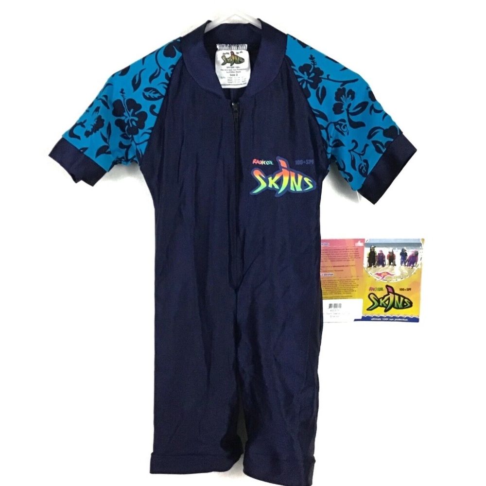 NWT Radicool Skins 1 piece Rash Guard Swim Boys 2T
